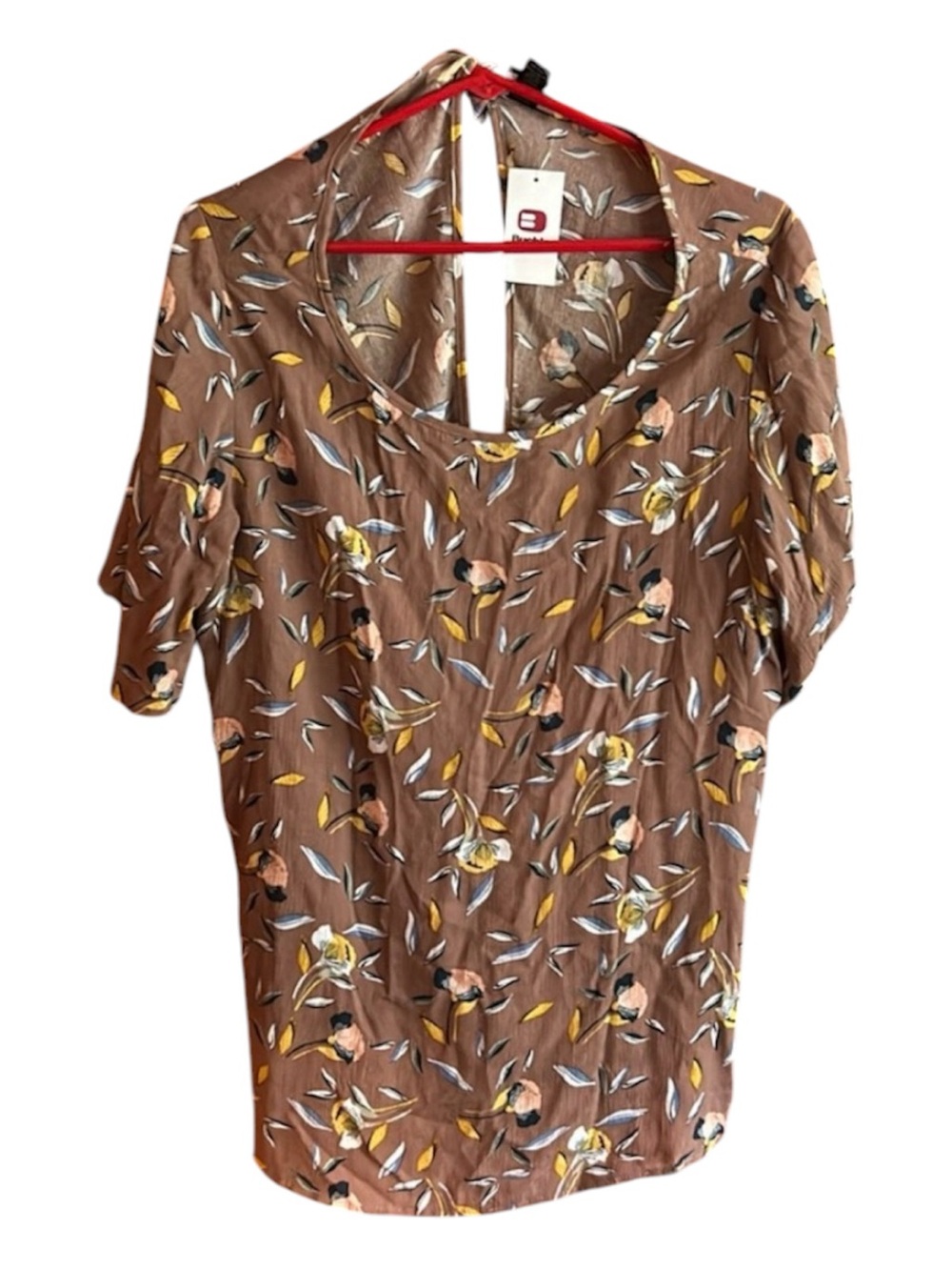 NWT Daytrip by Buckle Brown Floral Blouse